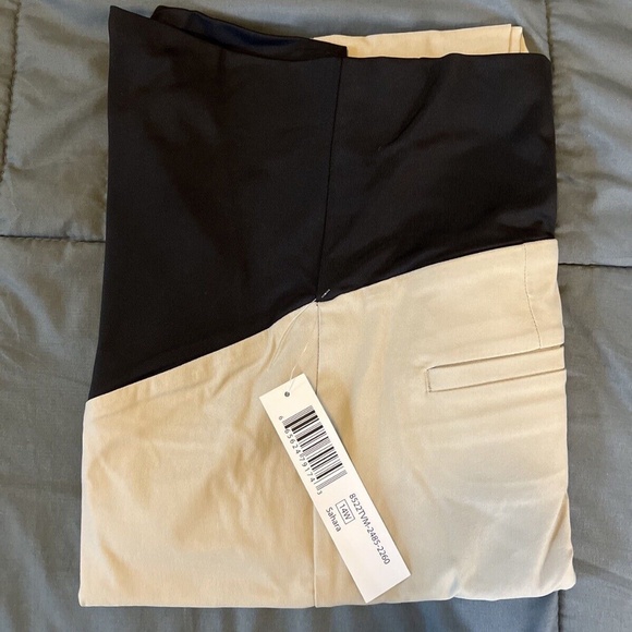 Tribal 14W Maternity Cuffed Khaki Pant NWT - Picture 1 of 7